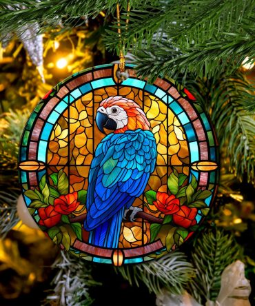 Parrot Flower Ceramic Ceramic Ornament Perfect Gift For Holiday