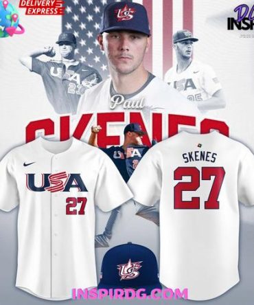 Paul Skenes Usa Team World Baseball Classic 2026 White Jersey