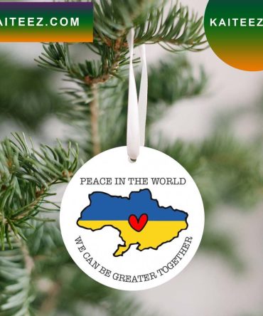 Peace In The World Ukraine Ornament