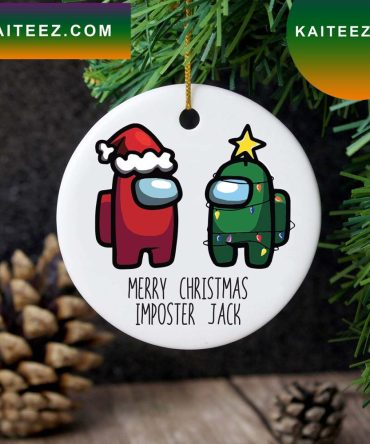 Personalised Among Us Christmas Tree Ornaments Decoration