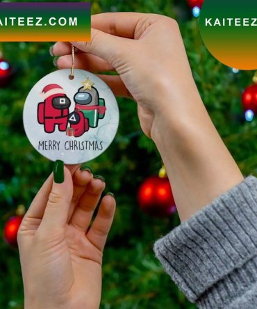 Personalized Among Us Squid Game Christmas Ornaments