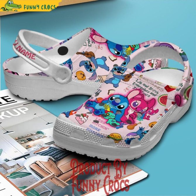 Personalized Angel And Stitch Crocs - Discover Comfort And Style Clog Shoes For Family - Image 2