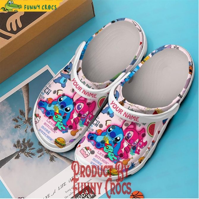 Personalized Angel And Stitch Crocs - Discover Comfort And Style Clog Shoes For Family - Image 3