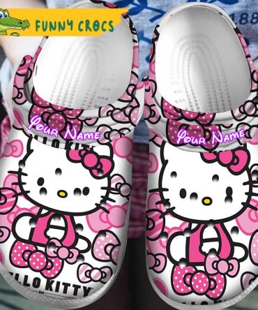 Personalized Candy Hello Kitty Crocs Slippers - Discover Comfort And Style Clog Shoes Unisex Clogs Garden Shoes