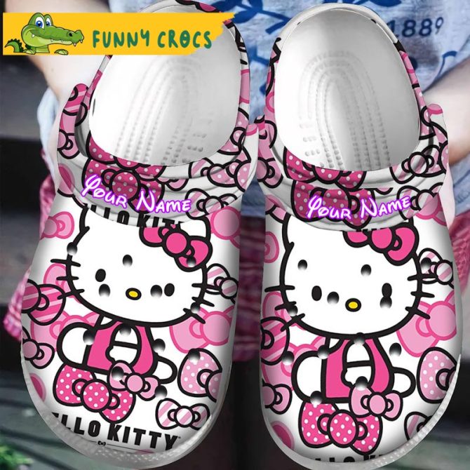 Personalized Candy Hello Kitty Crocs Slippers - Discover Comfort And Style Clog Shoes Unisex Clogs Garden Shoes