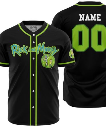 Personalized Trippy Cosmic Rick And Morty Baseball Jersey