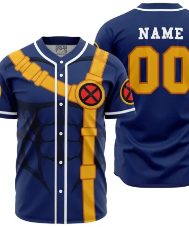 Personalized Cyclops X-Men Marvel Baseball Jersey