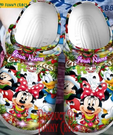 Personalized Disney Mickey Mouse Christmas And Friends Crocs Shoes - Discover Comfort And Style Clog Shoes Unisex Clogs Garden Shoes