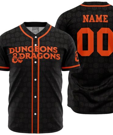 Personalized Dungeons & Dragons Baseball Jersey