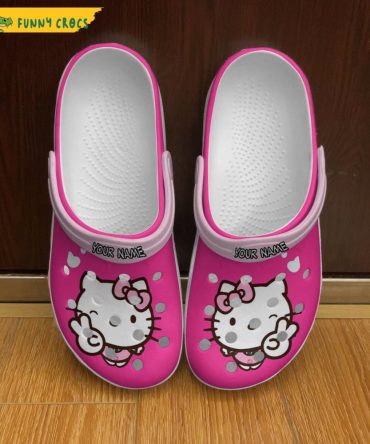 Personalized Hello Kitty Pink Crocs - Discover Comfort And Style Clog Shoes Unisex Clogs Garden Shoes