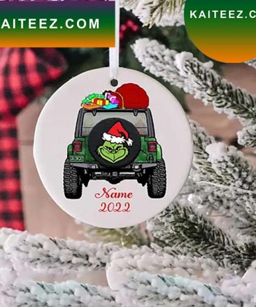 Personalized Jeep Satan Decor For Your Xmas Tree Grinch Christmas Ornament
