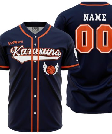 Personalized Karasuno Hinata Haikyuu Baseball Jersey