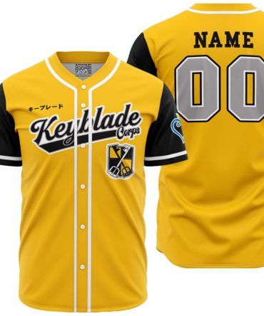 Personalized Keyblade Corps Sora Kingdom Hearts Baseball Jersey