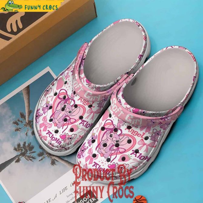 Personalized Lilo And Stitch Angel Crocs For Family - Discover Comfort And Style Clog Shoes For Family - Image 2