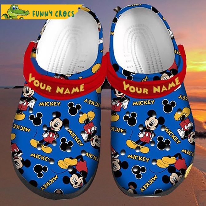 Personalized Mickey Mouse Disney Crocs Clog - Discover Comfort And Style Clog Shoes Unisex Clogs Garden Shoes