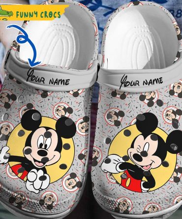 Personalized Mickey Mouse Disney Crocs Crocband - Discover Comfort And Style Clog Shoes Unisex Clogs Garden Shoes