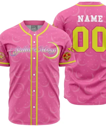 Personalized Pretty Guardian V1 Sailor Moon Baseball Jersey