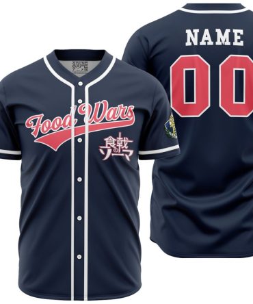 Personalized Sōma Yukihira Food Wars Baseball Jersey