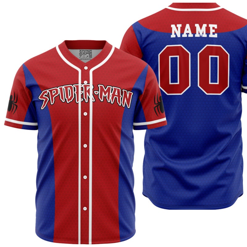 Personalized Spiderman Marvel Baseball Jersey - Image 5