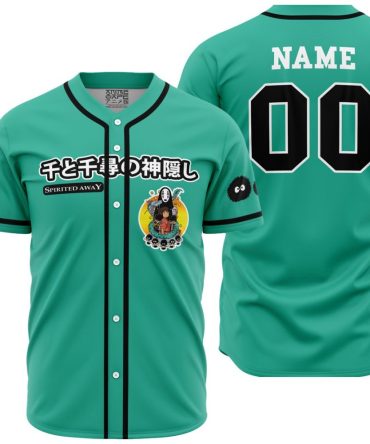 Personalized Spirited Away Studio Ghibli Baseball Jersey