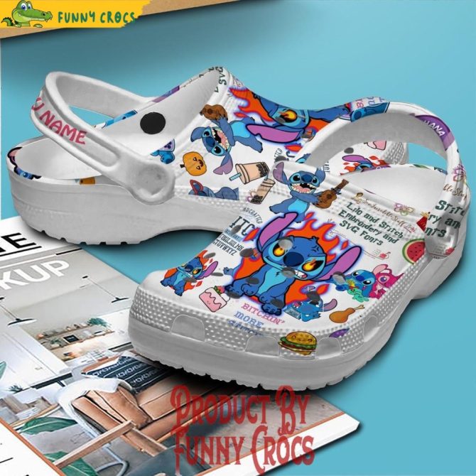 Personalized Stitch Fury Crocs Shoes - Discover Comfort And Style Clog Shoes For Family - Image 3