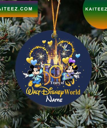 Personalized Walt Disney World 50Th Anniversary Ornament