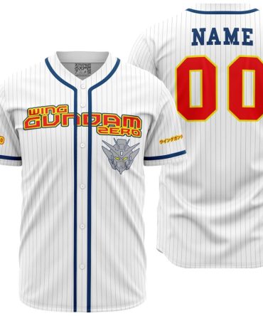 Personalized Wing Zero Gundam Baseball Jersey