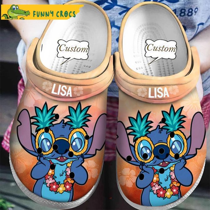 Personalized Funny Ohana Stitch Crocs Clog Shoes - Discover Comfort And Style Clog Shoes For Family