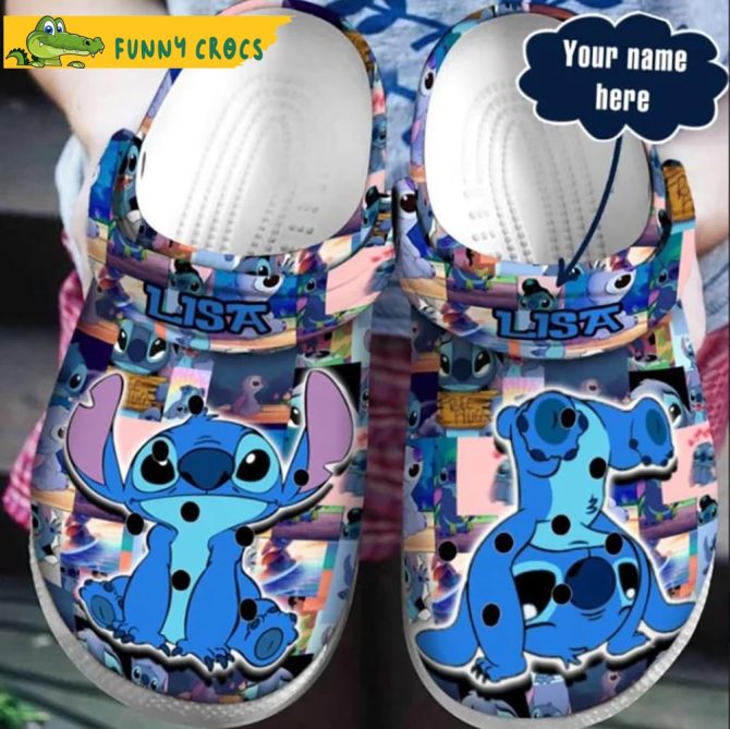 Personalized Funny Stitch Crocs Clog Shoes - Discover Comfort And Style Clog Shoes For Family