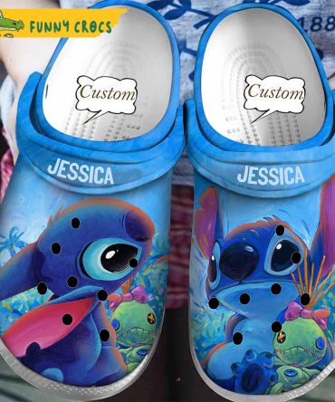Personalized Funny Straw Doll Stitch Crocs - Discover Comfort And Style Clog Shoes For Family
