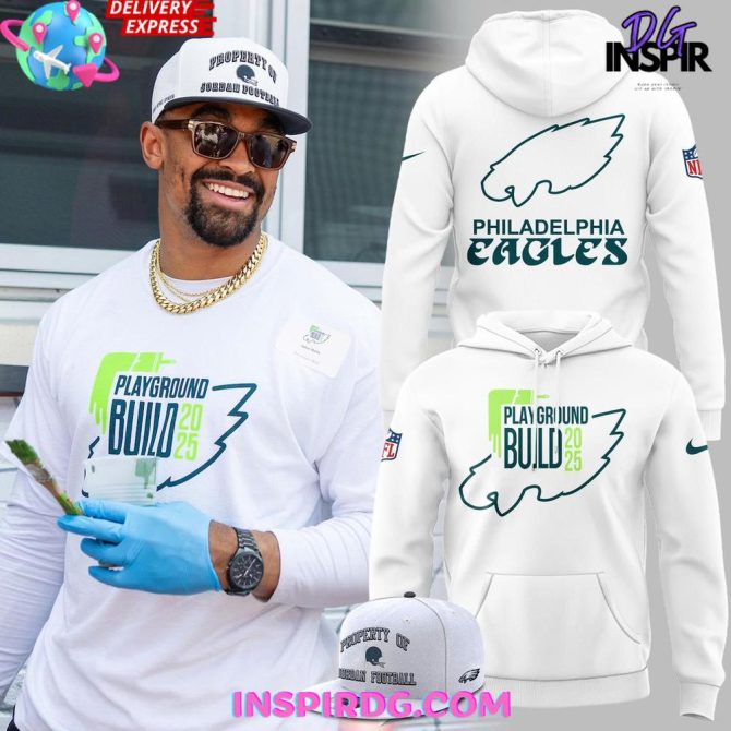 Philadelphia Eagles Playground Build 2025 All Over Print Hoodie