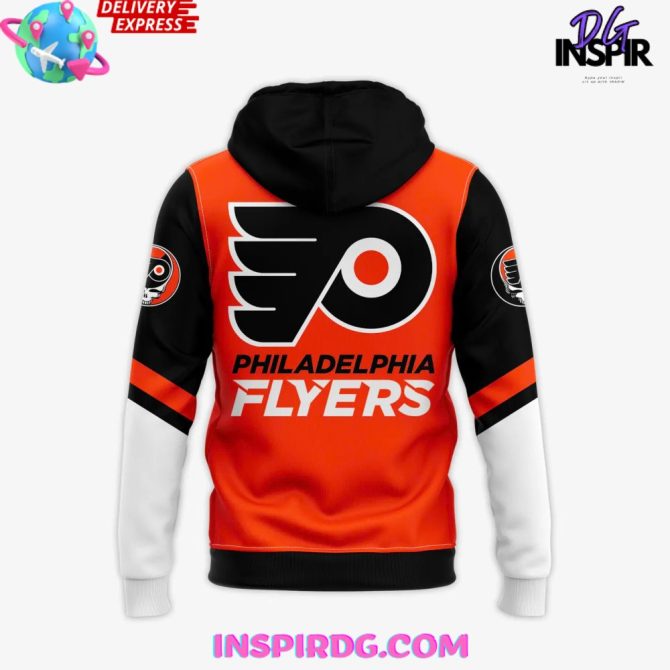 Philadelphia Flyers Grateful Dead Night 2025 All Over Print Hoodie - Image 3