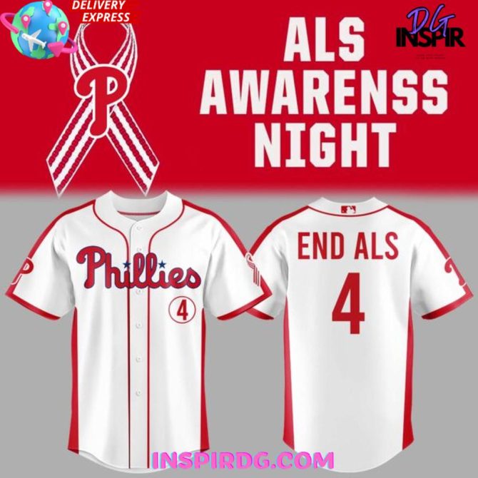 Philadelphia Phillies Als Awareness Night 2025 Baseball Jersey