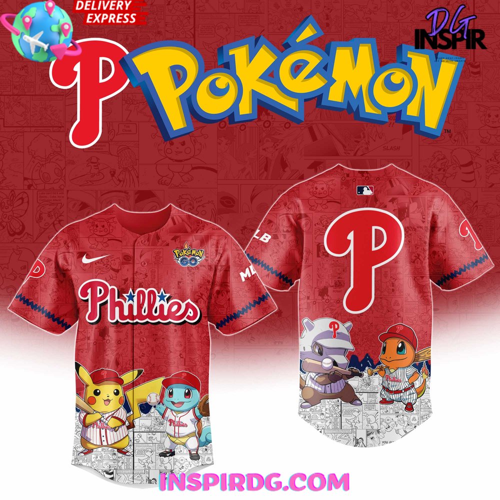Philadelphia Phillies Pokémon Go Limited Baseball Jersey