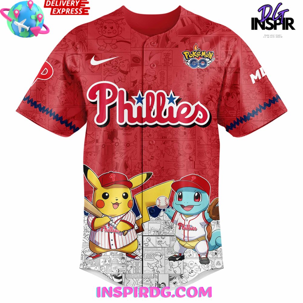 Philadelphia Phillies Pokémon Go Limited Baseball Jersey - Image 2