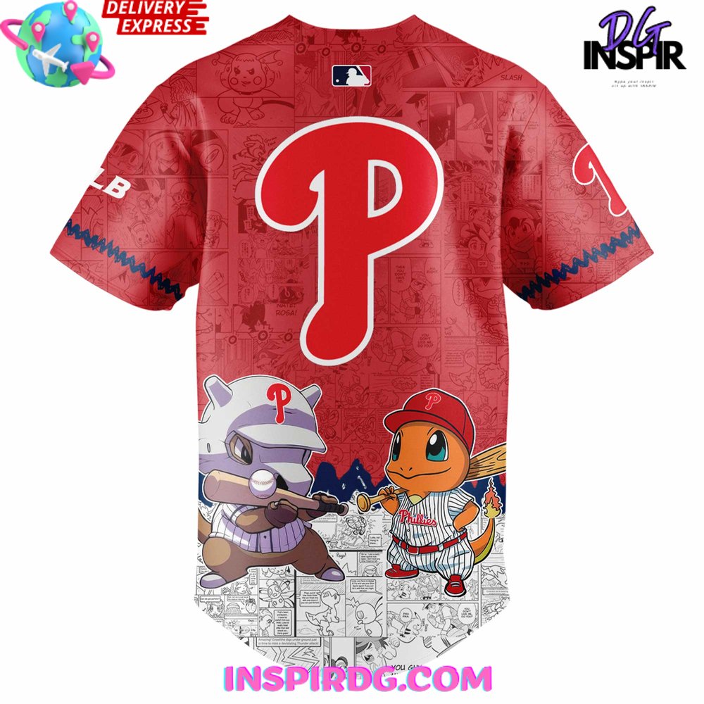Philadelphia Phillies Pokémon Go Limited Baseball Jersey - Image 3