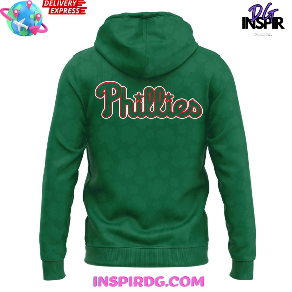 Philadelphia Phillies St. Patrick’S Day 2025 Hoodie - Image 3
