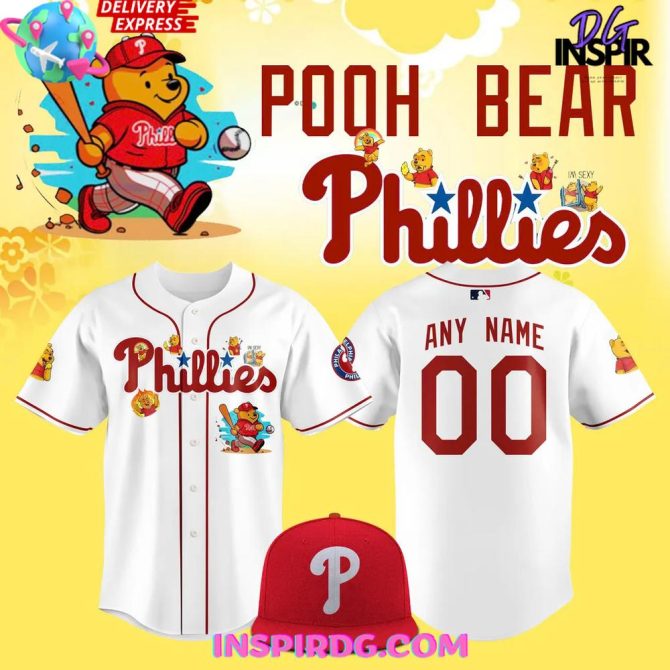 Philadelphia Phillies X Pooh Bear 2025 Baseball Jersey