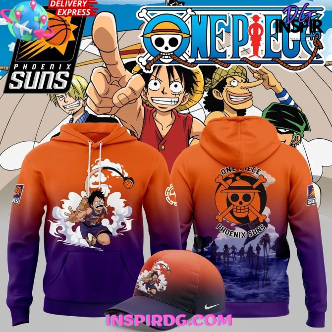 Phoenix Suns X One Piece Special Edition All Over Print Hoodie