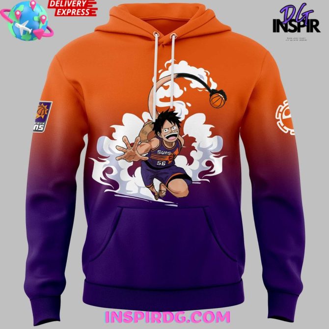 Phoenix Suns X One Piece Special Edition All Over Print Hoodie - Image 2