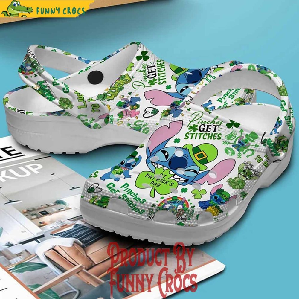 Pinches Get Stitches St.Patrick'S Day Crocs Shoes - Discover Comfort And Style Clog Shoes For Family - Image 2
