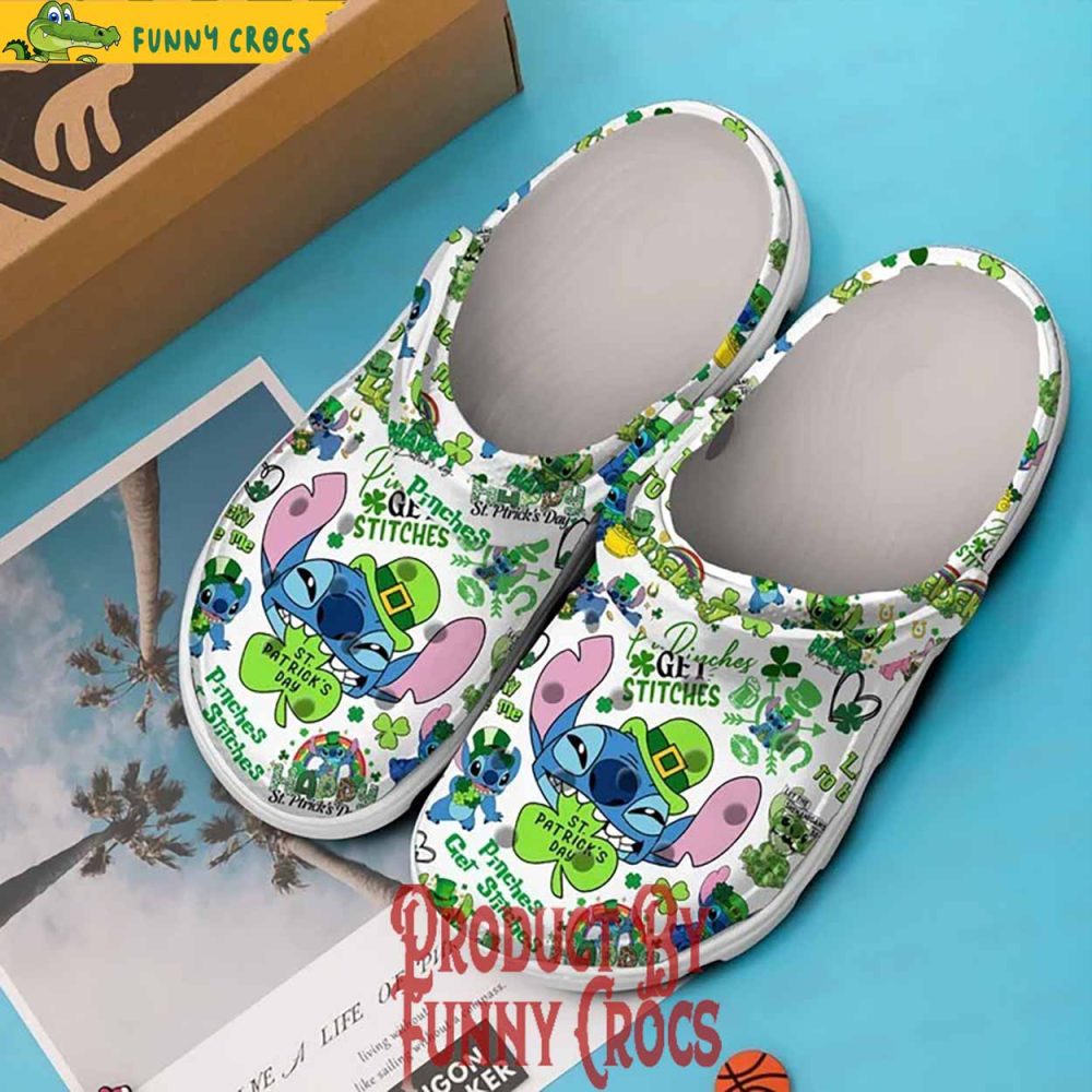 Pinches Get Stitches St.Patrick'S Day Crocs Shoes - Discover Comfort And Style Clog Shoes For Family - Image 3