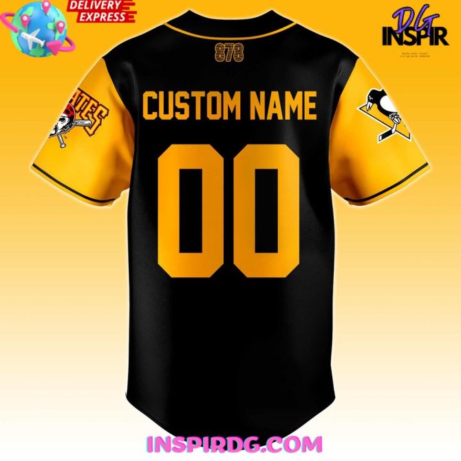 Pittsburgh Penguins Phil The Thrill Special Baseball Jersey - Image 3