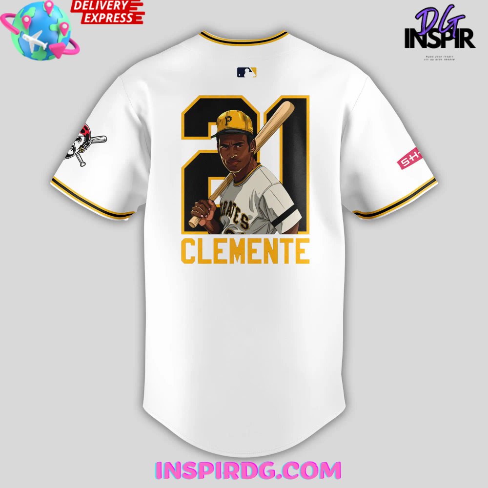 Pittsburgh Pirates Clemente Day 2024 Baseball Jersey - Image 3