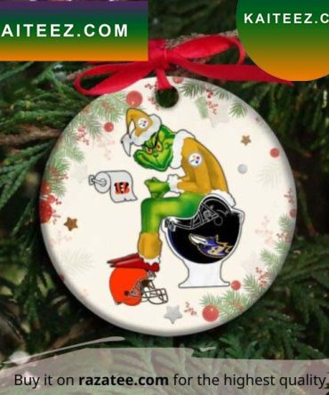 Pittsburgh Steelers Grinch Christmas Grinch Decorations Outdoor Ornament