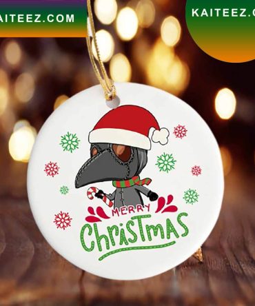 Plague Merry Christmas  Decorative Christmas Circle Ornament