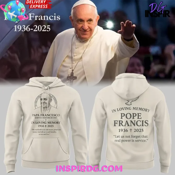 Pope Francis In Loving Memory Special All Over Print Hoodie