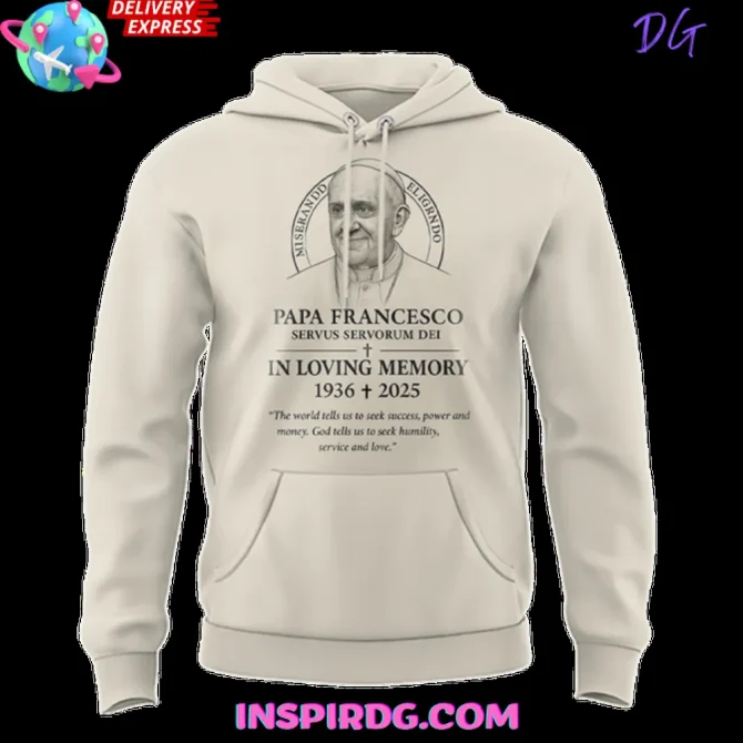 Pope Francis In Loving Memory Special All Over Print Hoodie - Image 2