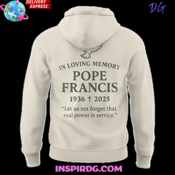 Pope Francis In Loving Memory Special All Over Print Hoodie - Image 3