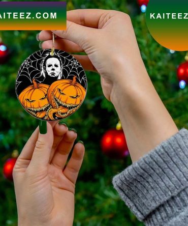 Porcelain Creepy Michael Meyers Halloween Tree Decor Gift Friends Ornament